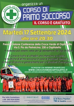 CORSO PRIMO SOCCORSO 2024