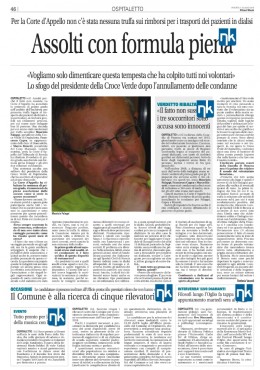 Croce Verde Ospitaletto ASSOLTI CON FORMULA PIENA ASSOLTI CON FORMULA PIENA